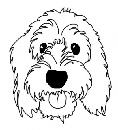 My name is Boris #dogs #cockapoo | Dog line drawing, Dog coloring page, Dog  pop art