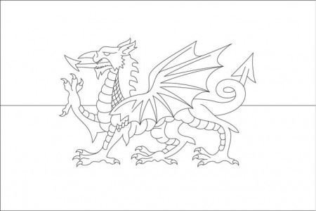 Cool Dragon Coloring Pages PDF Ideas - Coloringfolder.com | Dragon coloring  page, Flag coloring pages, Welsh flag