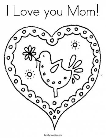 I Love You Coloring Pages - GetColoringPages.com