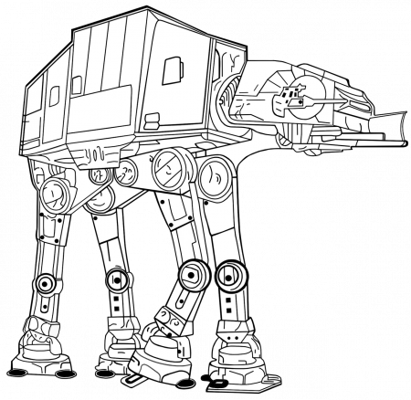 AT-AT Star Wars coloring page - Coloring pages