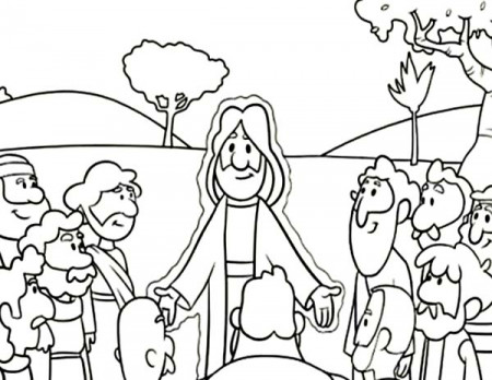 Jesus Teach His Twelve Disciples Coloring Page : Coloring Sun