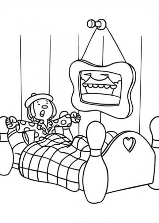 Jojo Just Wake Up in the Morning in Jojo's Circus Coloring Page ...