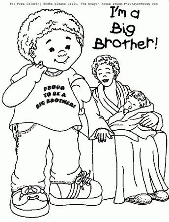 Another big brother coloring page | Baby coloring pages, Welcome ...