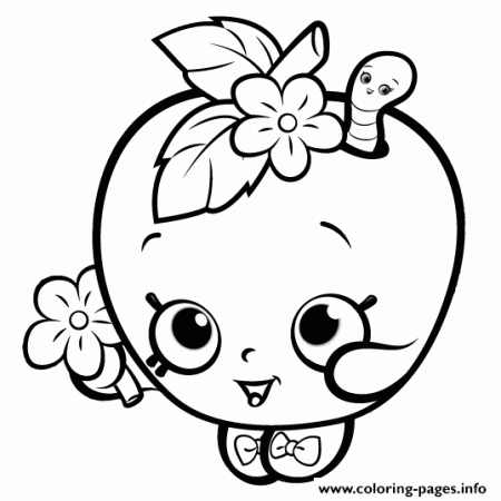 Cute Shopkins For Girls Coloring Pages Printable