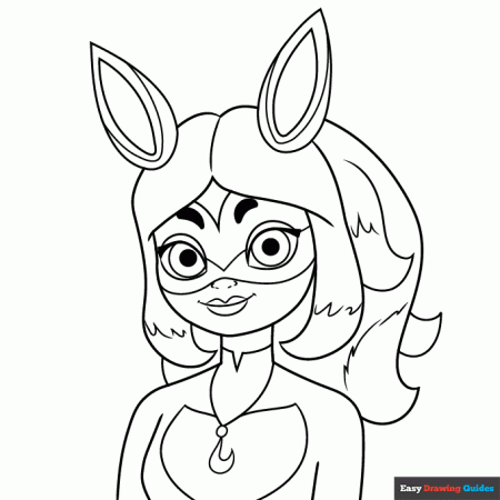 Rena Rouge from Miraculous - Easy Drawing Guides