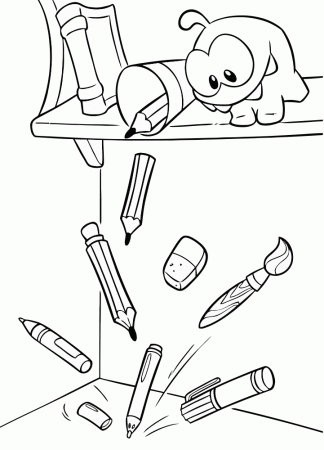 Om Nom Coloring Pages to download and print for free