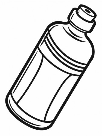 Water Bottle Coloring Pages Vectors ...