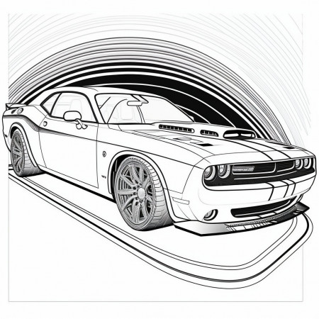 Muscle Cars Printable Coloring Pages ...