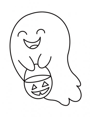 cute ghost coloring pages