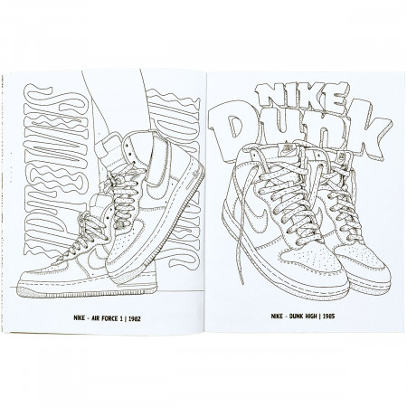 Sneaker Coloring Book | Markersnpens.com