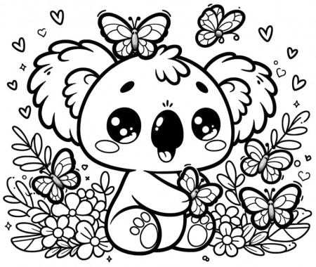 Koala Coloring Pages - 35 Cute Sheets ...