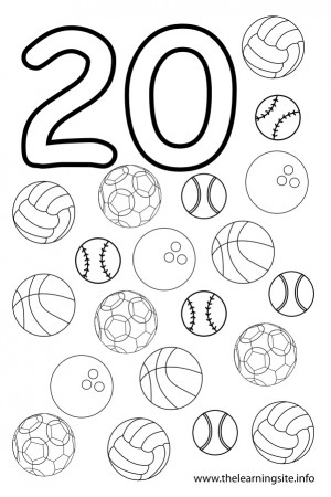 Number 20 Coloring Page - HiColoringPages