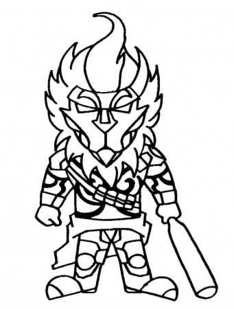 Monkey King Free Fire Coloring Page - Free Printable Coloring Pages for Kids