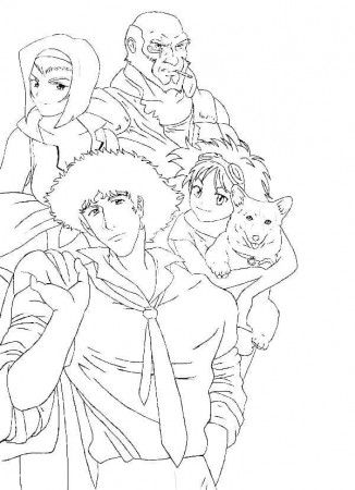 Printable Cowboy Bebop Coloring Pages - Anime Coloring Pages