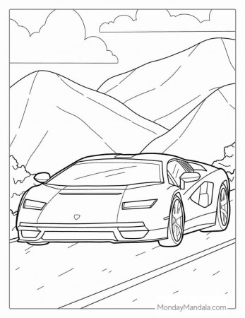 24 Lamborghini Coloring Pages (Free PDF Printables)