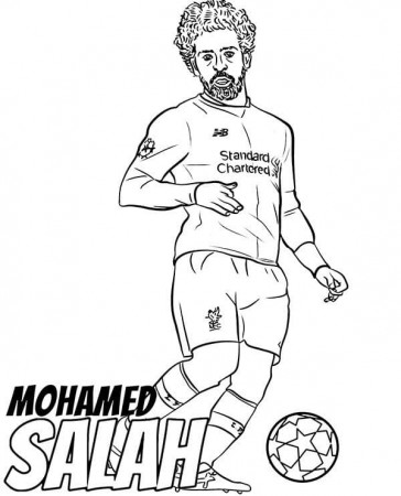 Mohamed Salah Coloring Pages - Free Printable Coloring Pages for Kids