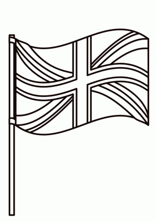 Free Printable British Flag Colouring Pages - In The Playroom