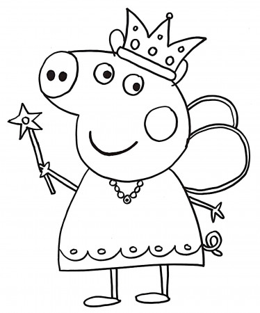 Peppa Pig coloring pages. Her family and friends. Print online