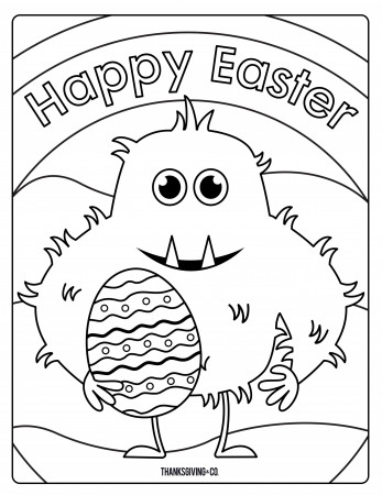 Spring Easter Coloring Pages (Page 1) - Line.17QQ.com