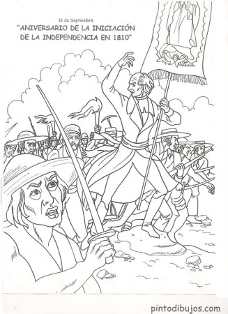 Mexico Independence Day Coloring Page