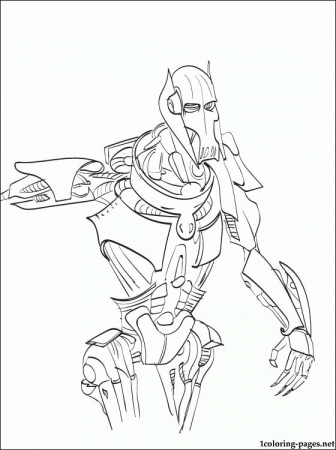 General Grievous coloring page