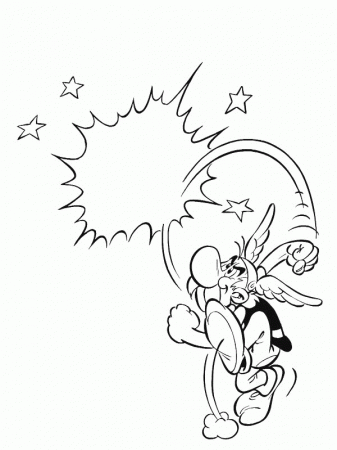 Asterix coloring page