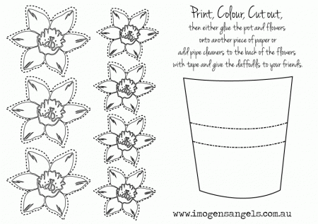 Flower Template For Kids To Cut Out