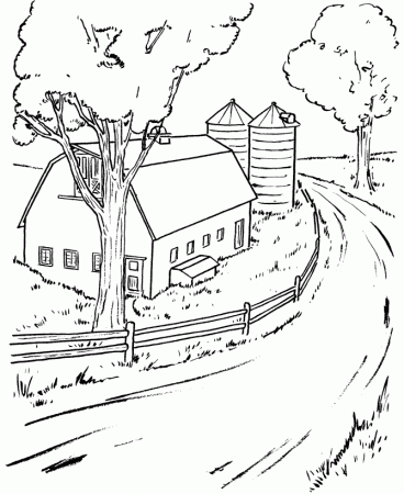 Zoo Scene - Coloring Pages for Kids and for Adults