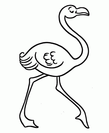 Free Flamingo Coloring Page, Download Free Clip Art, Free Clip Art ...