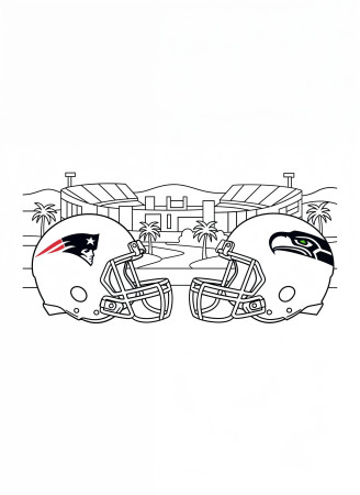 2026 Super Bowl LX coloring page