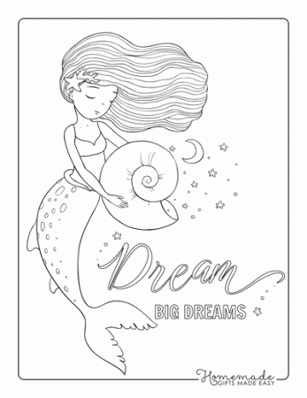 Printable Mermaid Coloring Pages with Free PDFs