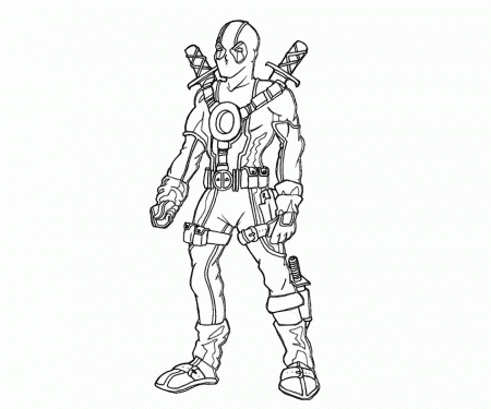 Printable Deadpool Coloring Pages | Coloring Me