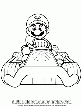 Mario Kart 7 Coloring Pages To Print - High Quality Coloring Pages