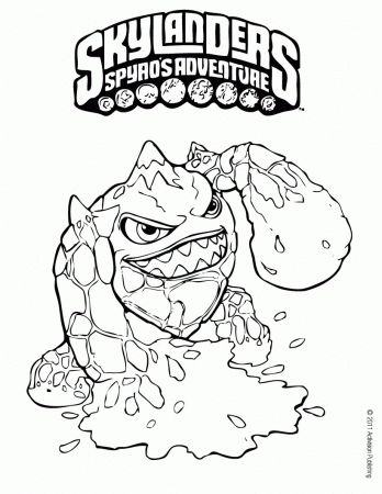 14 Pics of Free Printable Halloween Coloring Pages Skylanders ...