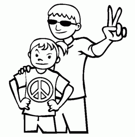 Peace Coloring Pages | Coloring Kids
