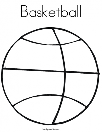 Basketball Coloring Pages - Twisty Noodle