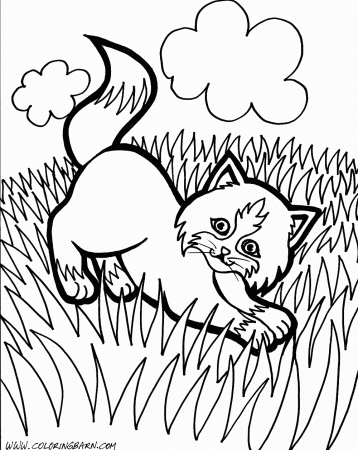 Kitten Coloring Pages | Coloring pages for Girls | #6 Free ...
