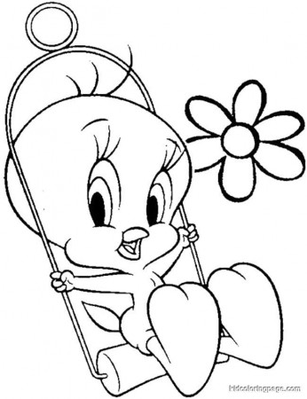 Tweety Bird Easter Coloring Pages | Free Coloring Pages Printable