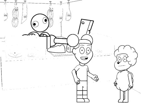 Amanda the Adventurer coloring pages 3 – Having fun with children