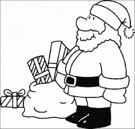 Of Santa Claus - Coloring Pages for Kids and for Adults