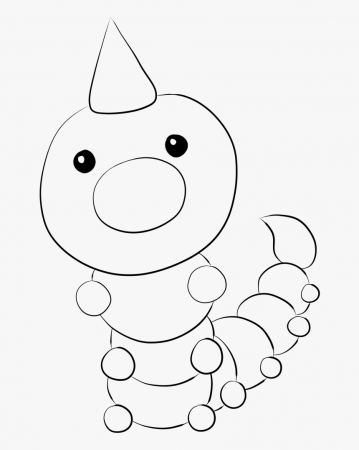 Caterpie Lineart By Lilly - Coloring Book, HD Png Download - kindpng