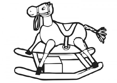 Coloring Page rocking horse - free printable coloring pages - Img 20406