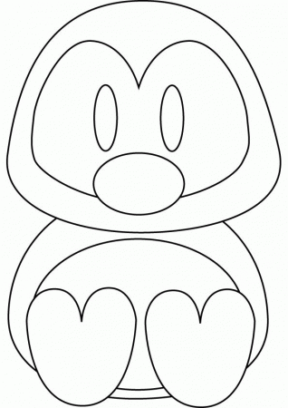 Cute Baby Penguin Coloring Pages, Baby Penguin coloring page for ...