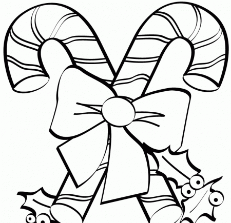 Christmas Candy Canes : Candy Coloring Pages For Christmas ...