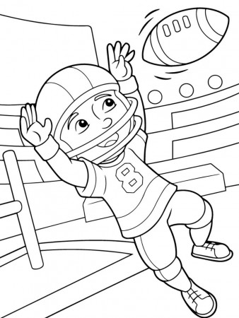 Free American Football coloring pages. Download and print American Football  coloring pages