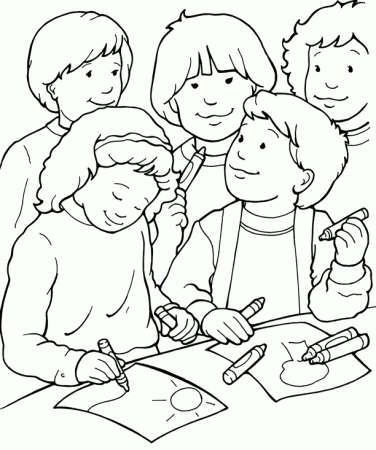 Be a Friend Coloring Page | Sermons4Kids