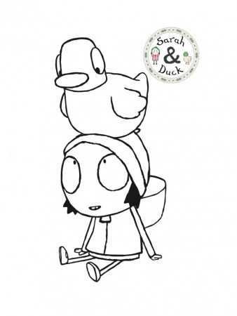 Sarah and Duck Coloring Pages - Free Printable Coloring Pages for Kids