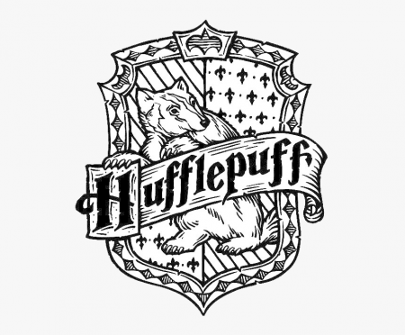 Harry Potter Coloring Pages Hufflepuff, HD Png Download - kindpng