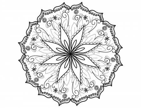 Mandalas Adult Coloring Pages