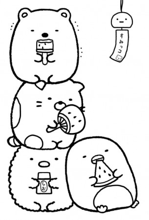 Sumikko Gurashi 9 Coloring Page - Free Printable Coloring Pages for Kids